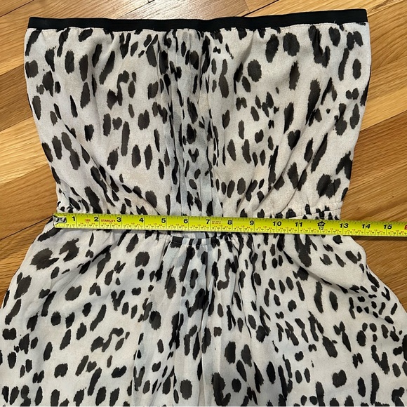 Rachel Roy Women’s Medium Strapless Animal Print Dress Leopard Print Y2K - Picture 6 of 7